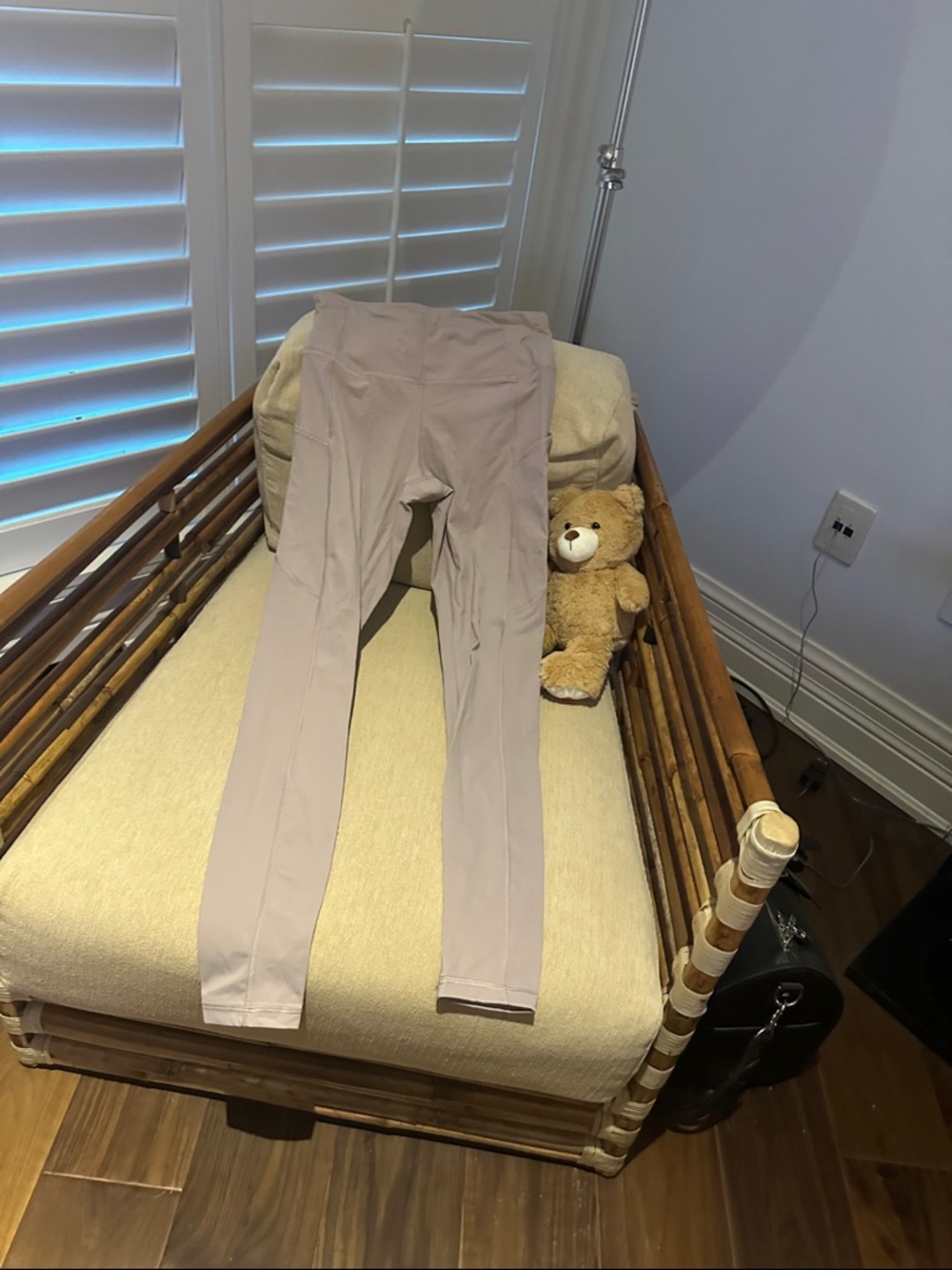 CRZ YOGA Beige High-Waist Leggings